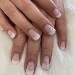 I got an amazing dipped French manicure with pink glitter Done by the amazing owner Lien I got an amazing dipped French manicure with pink glitter Done by the amazing owner Lien