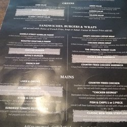 Royals Restaurant & Dining Lounge - Regular Dinner menu