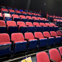 NextStop Theatre - The seating, it's like old movie theater seats. A little small, but not totally uncomfortable