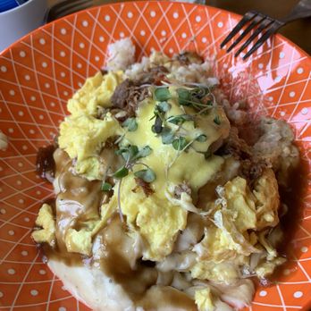 Daybreak Island Grill - Loco moco volcano style - Breakfast & Brunch Near Me - San Diego, California Daybreak Island Grill - Loco moco volcano style - Breakfast & Brunch Near Me - San Diego, California