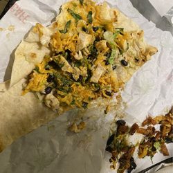 Jerk chicken wrap