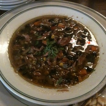 The Old Fashioned - spicy black bean and shaved pork soup - American Near Me - Madison, Wisconsin