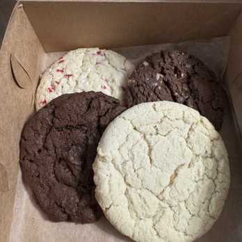 Brown Suga - Top left: Birthday Cake Top right: chocolate hazelnut Bottom left: chocolate chocolate chip Bottom right: traditional sugar - Desserts Near Me - Olathe, Kansas