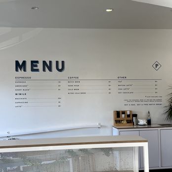 Prospect Coffee Roasters - Menu on the wall - Coffee Roasteries Near Me - Ventura, California Prospect Coffee Roasters - Menu on the wall - Coffee Roasteries Near Me - Ventura, California