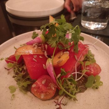 Tzuco - Heirloom tomato salad - Mexican Near Me - Chicago, Illinois Tzuco - Heirloom tomato salad - Mexican Near Me - Chicago, Illinois