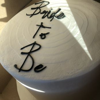 Alebrijes Bakery - Simple white cake with black writing - Bakeries Near Me - Rancho Cucamonga, California