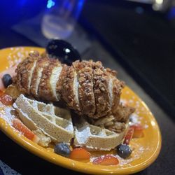 Plum Restaurant And Lounge - Chicken and waffles