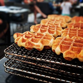 Chambar - They were making the waffles outside on the patio. The smell was amazing. - Belgian Near Me - Vancouver, British Columbia Chambar - They were making the waffles outside on the patio. The smell was amazing. - Belgian Near Me - Vancouver, British Columbia