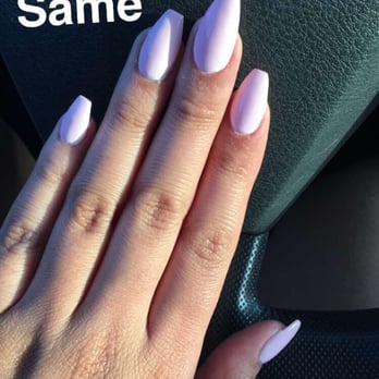 Mimi's Nails - Beautiful set! I'm in love with the polish and acrylic  application. Shape is perfect! - Nail Salons Near Me - Modesto, California