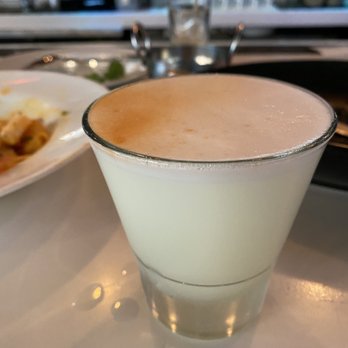 CVI.CHE 105 - Pisco sour cocktail - so good! - Seafood Near Me - Miami Beach, Florida