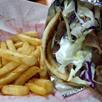 Adriatic Grill - Gyro and fries. The gyro was fully dressed and the fries were well seasoned. - Mediterranean Near Me - Lawrenceville, Georgia Adriatic Grill - Gyro and fries. The gyro was fully dressed and the fries were well seasoned. - Mediterranean Near Me - Lawrenceville, Georgia