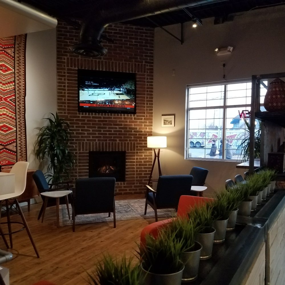 Nomad Eatery - Front room with fire place - New American Near Me - South Jordan, Utah