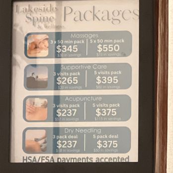 Lakeside Spine & Wellness - Packages Aug 2023 - Chiropractors Near Me - Chicago, Illinois
