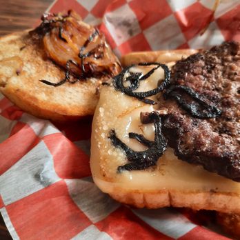 Eddy's Burgers - Patty melt with burnt onions. - Chicken Wings Near Me - Grants Pass, Oregon