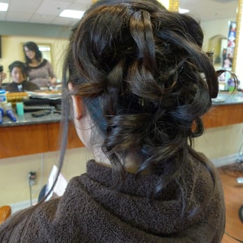 Kim Pham - Bridesmaid getting spoiled with an updo, as well. - Hair Salons Near Me - Fremont, California