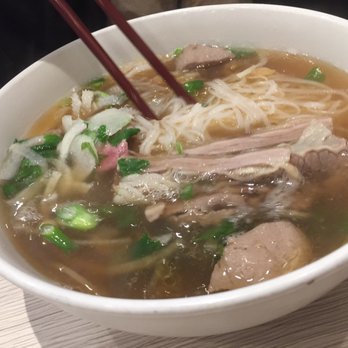 Hoi An Cafe - Special beef combination with thin rice noodle in soup - Vietnamese Near Me - Vancouver, British Columbia