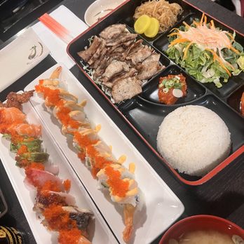 Sen Dai Sushi - storm bringer + mark's special + pork belly bento - Japanese Near Me - Milpitas, California Sen Dai Sushi - storm bringer + mark's special + pork belly bento - Japanese Near Me - Milpitas, California
