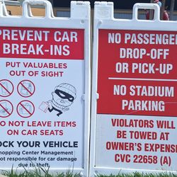 Chevron - Theft warning sign