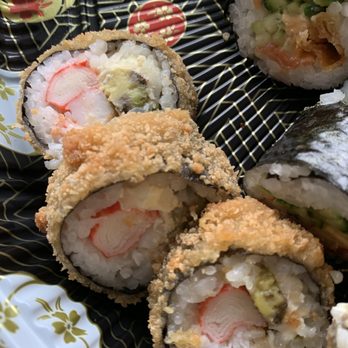 Nagomi - 95% of my 50pc " chef's choice " order was fake crab meat, old avocado, fried dough, and rock hard (old?) fried chicken. - Sushi Bars Near Me - Beloeil, Quebec Nagomi - 95% of my 50pc " chef's choice " order was fake crab meat, old avocado, fried dough, and rock hard (old?) fried chicken. - Sushi Bars Near Me - Beloeil, Quebec