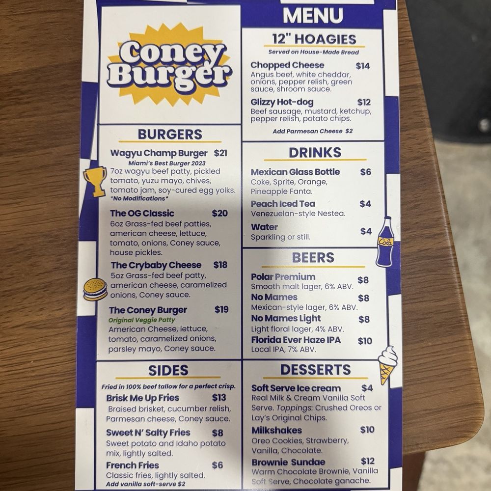 Coney Burger - MENU - Burgers Near Me - Miami, Florida Coney Burger - MENU - Burgers Near Me - Miami, Florida