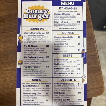 Coney Burger - MENU - Burgers Near Me - Miami, Florida Coney Burger - MENU - Burgers Near Me - Miami, Florida