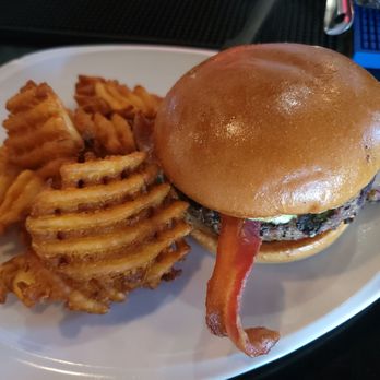 Red 88 - Willows - Avo bacon burger with waffle fries - Asian Fusion Near Me - Willows, California