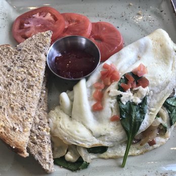 First Watch - Egg-white omelette with turkey, onions, spinach, and Feta. - Breakfast & Brunch Near Me - San Antonio, Texas First Watch - Egg-white omelette with turkey, onions, spinach, and Feta. - Breakfast & Brunch Near Me - San Antonio, Texas