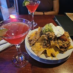 Coyote's Bar and Grill - Cosmo martini and loaded tacos with chicken