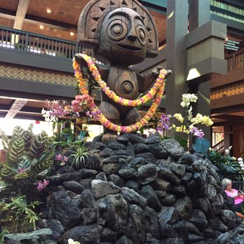 Kona Cafe - Interior of Polynesian Resort near restaurant. - Sushi Bars Near Me - Lake Buena Vista, Florida