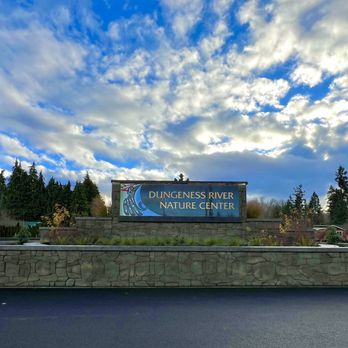 Dungeness River Nature Center - Sign at the entrance - Parks Near Me - Sequim, Washington