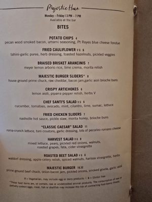 Menu photo 4 The Majestic Alexandria, VA Menu photo 4 The Majestic Alexandria, VA