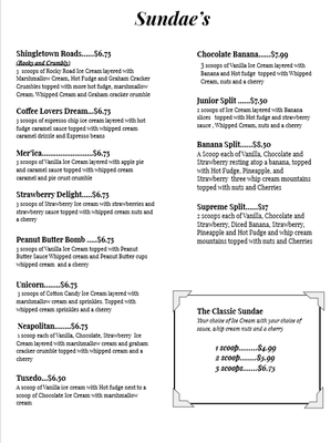 Menu photo 3 Shingletown Scoops Shingletown, CA Menu photo 3 Shingletown Scoops Shingletown, CA