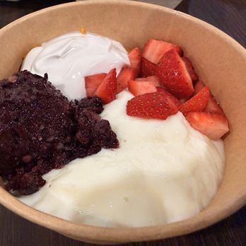 Mingle Mochi & Croffle - Mango milk mochi, with purple rice and coconut cream - Desserts Near Me - Rosemead, California Mingle Mochi & Croffle - Mango milk mochi, with purple rice and coconut cream - Desserts Near Me - Rosemead, California