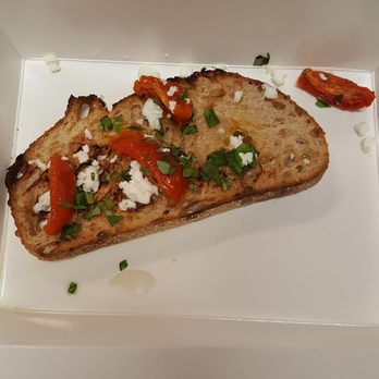 Press Coffee - McCormick - Sun-dried tomato basil & feta toast..... Great "snack" she said.... So not worth the $5.50 I paid for this! - Coffee & Tea Near Me - Scottsdale, Arizona Press Coffee - McCormick - Sun-dried tomato basil & feta toast..... Great "snack" she said.... So not worth the $5.50 I paid for this! - Coffee & Tea Near Me - Scottsdale, Arizona