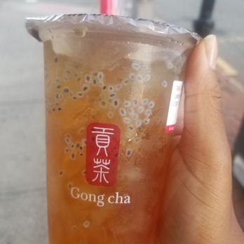 Gong Cha - Basil seess winterberry fruit tea - Bubble Tea Near Me - Montclair, New Jersey