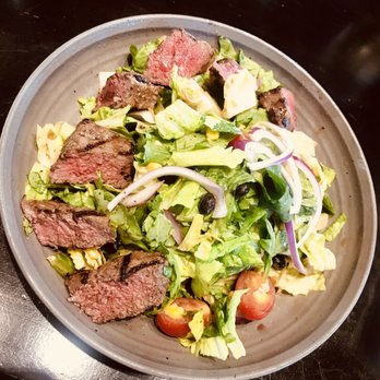 Batch New Southern Kitchen - 220 Salad with steak! So good, full of flavor! - New American Near Me - Delray Beach, Florida