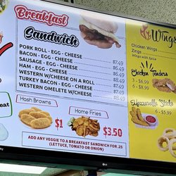 Quick food deli - Menu