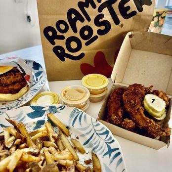 Roaming Rooster - Fries, chicken tenders, and Honey Butter Chicken Sandwich - Chicken Wings Near Me - North Bethesda, Maryland