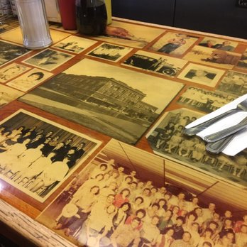 Sid's Diner - The counter top. The entire place has photos. I wish I had gotten the service members wall. - Diners Near Me - El Reno, Oklahoma