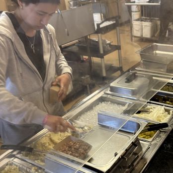 Sharons BBQ South - The cashier filling sides instead of the customer filling their own as in the past. - Barbeque Near Me - Abilene, Texas Sharons BBQ South - The cashier filling sides instead of the customer filling their own as in the past. - Barbeque Near Me - Abilene, Texas