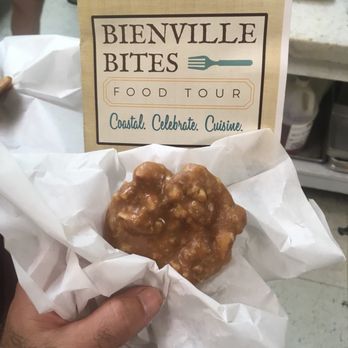 Bienville Bites Food Tour - 3-George's Candy Shop - Praline-making with a unique and very entertaining baker- one of the best experiences or the tour! - Food Tours Near Me Bienville Bites Food Tour - 3-George's Candy Shop - Praline-making with a unique and very entertaining baker- one of the best experiences or the tour! - Food Tours Near Me