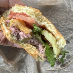KKatie's Express - Liking that it's a little pink still. Build Your Own Cheeseburger