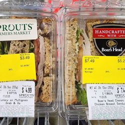 Sprouts Farmers Market - Side by side comparison. Sprouts v. Boar's Head. Look similar.