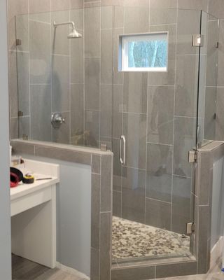 Shower Glass - We services a returning client, and after a little talk he soon realized we do more than Windshields. After wrapping up the replacement, we went inside and got a scope of his soon to be finished project. Soon after taking measurements we gave a quote and proceeded from there! Call us if you have any potential projects containing glass or mirrors!! Shower Glass - We services a returning client, and after a little talk he soon realized we do more than Windshields. After wrapping up the replacement, we went inside and got a scope of his soon to be finished project. Soon after taking measurements we gave a quote and proceeded from there! Call us if you have any potential projects containing glass or mirrors!!