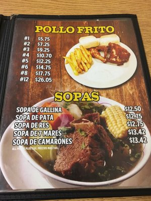 Menu photo 6 Un Rincon Centro Americano Garden Grove, CA