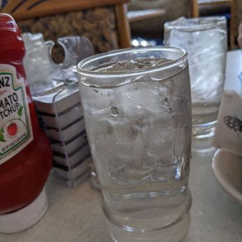 Phoenix Diner - a glass of water and ketchup - Breakfast & Brunch Near Me - Absecon, New Jersey