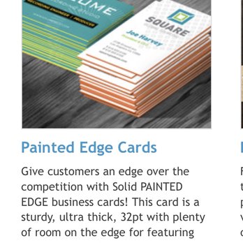Printspot - Painted edge business cards - Printing Services Near Me - Vancouver, British Columbia