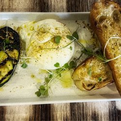 Arcobar - Burrata With Grilled Zucchini, Dukkah and Crusty Bread
