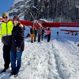 My wife and I atop a Glacier via K2 Aviation! My wife and I atop a Glacier via K2 Aviation!