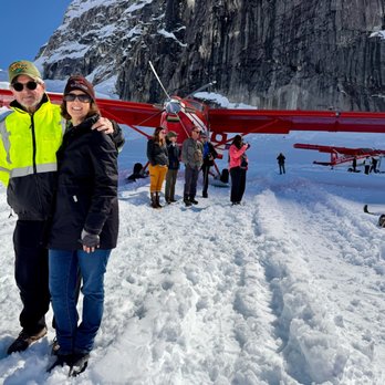 K2 Aviation - My wife and I atop a Glacier via K2 Aviation! - Tours Near Me - Talkeetna, Alaska K2 Aviation - My wife and I atop a Glacier via K2 Aviation! - Tours Near Me - Talkeetna, Alaska